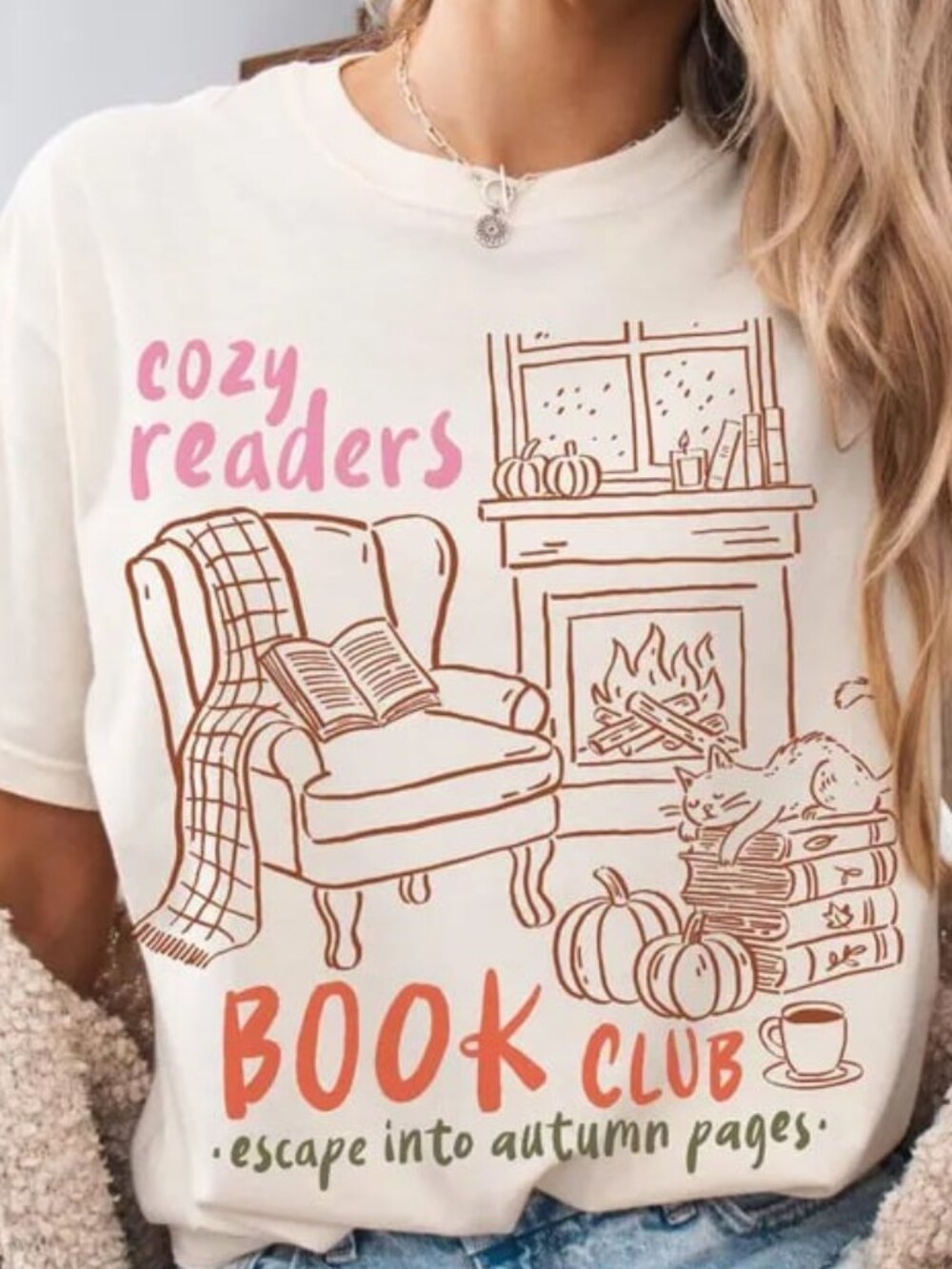 Graphic Book Shirt, Fall Shirt, Reading Tee, Gift For Book Lover